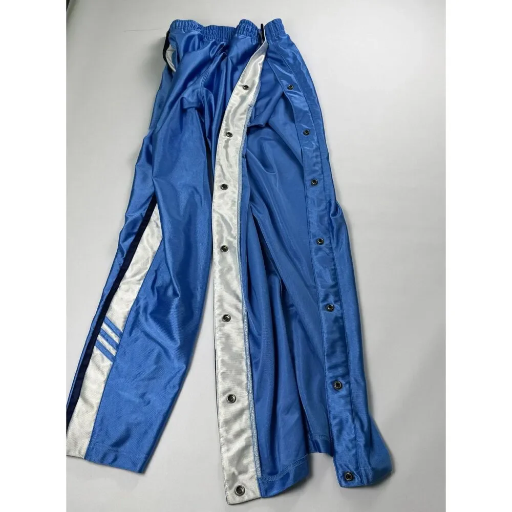Adidas Pure Game Series Tearaway Joggers Blue Y2K Track Pants Small
